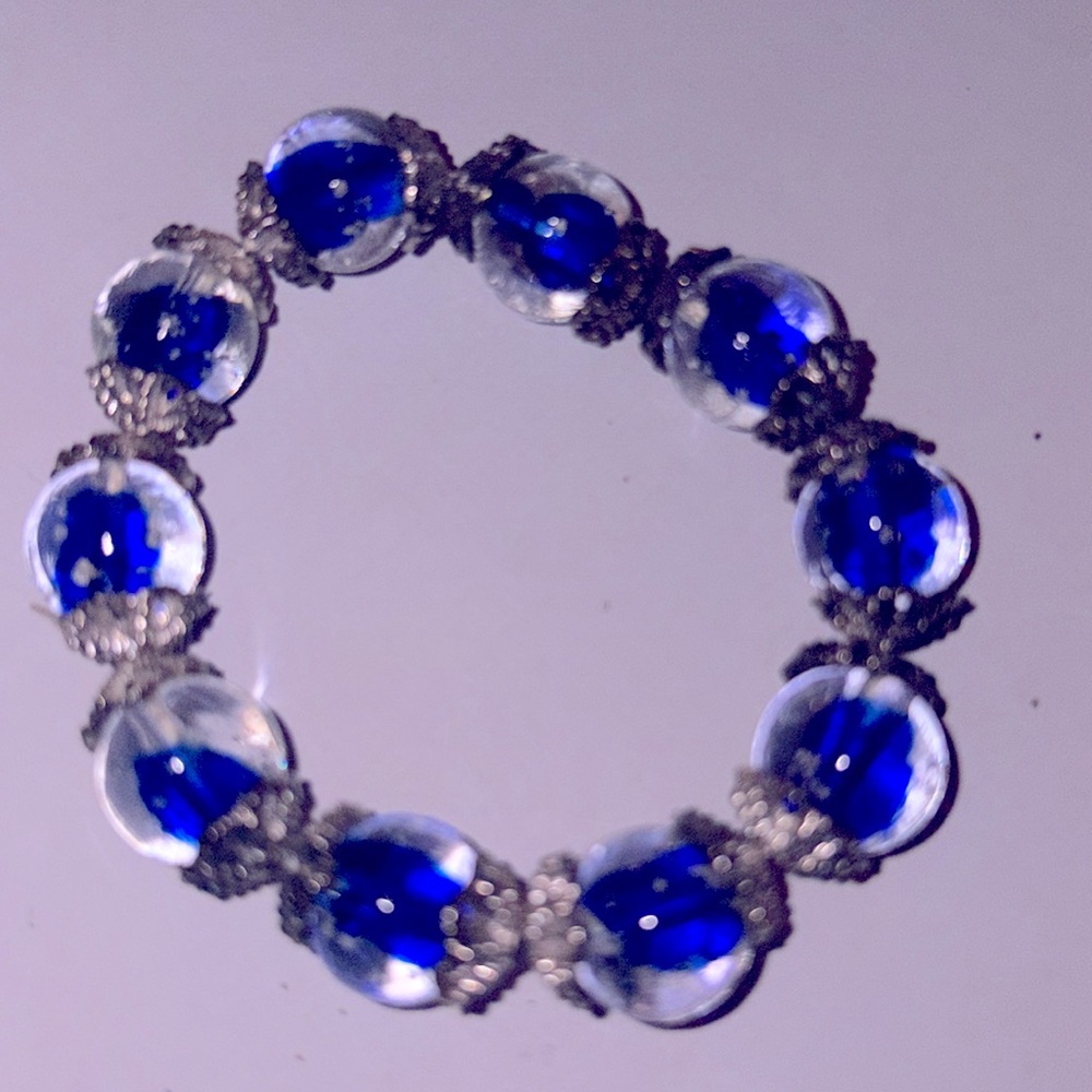 Beautiful lamp, work bead bracelet